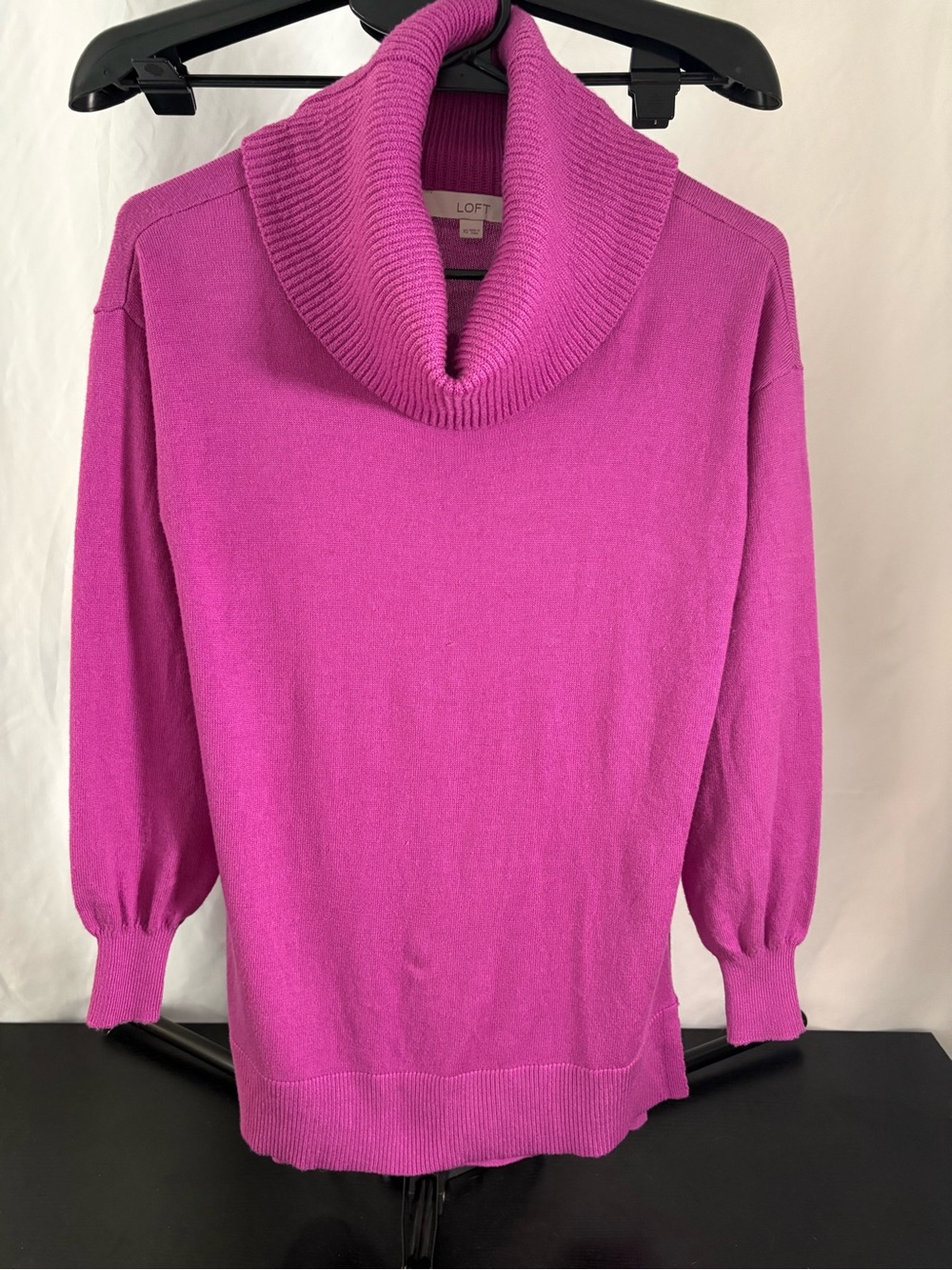 LOFT Magenta Cowl Neck Sweater Size XS